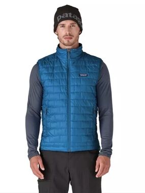 Mens Patagonia Nano Vest Lightweight Vest Size Medium Lagom Blue